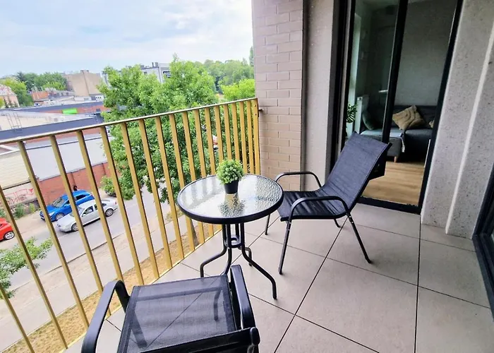 Luxury With Balcony Ksiezy Mlyn Fuzja Appartement Łódź
